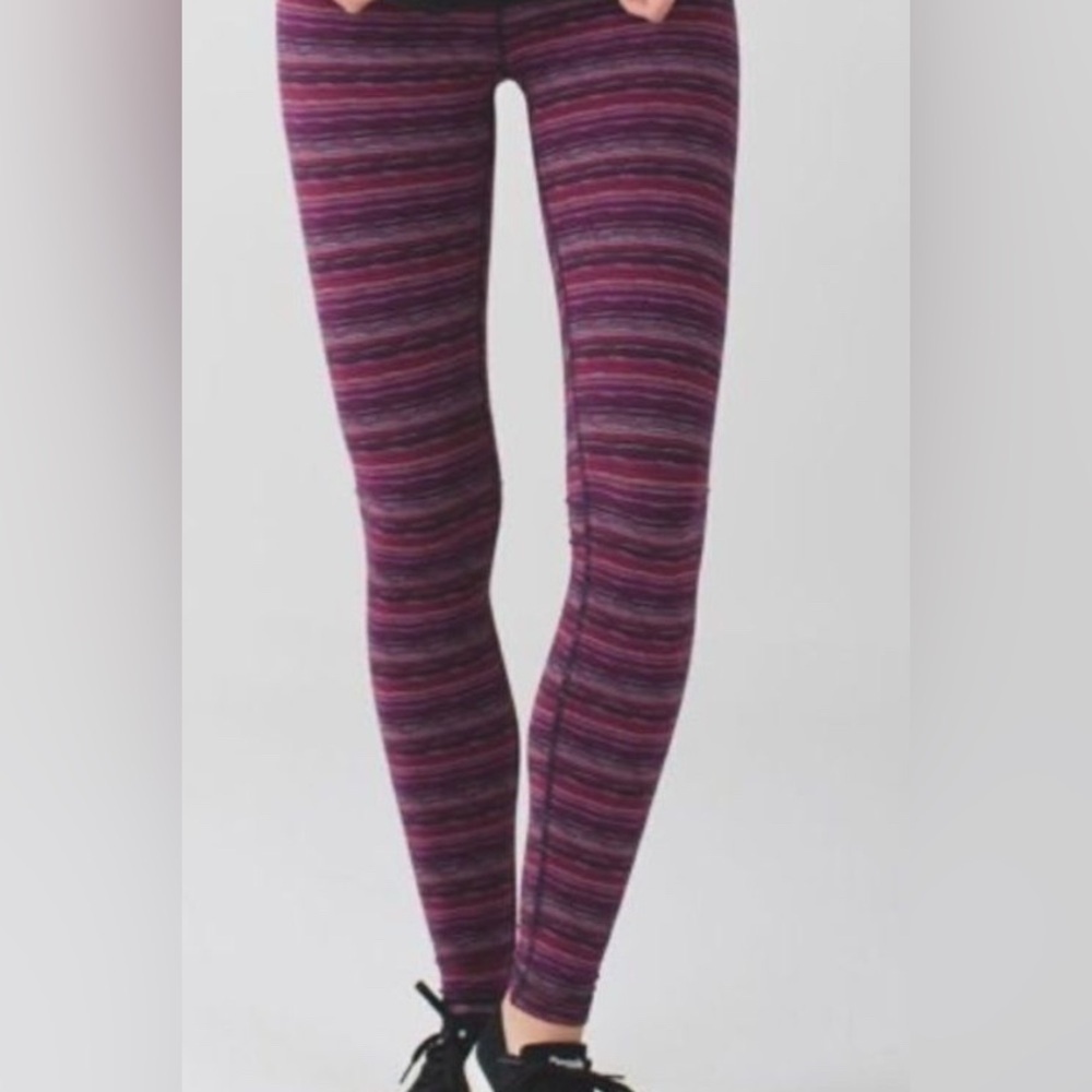 Lululemon Wunder Under Pant III Space Dye Twist Regal Plum Alarming 4